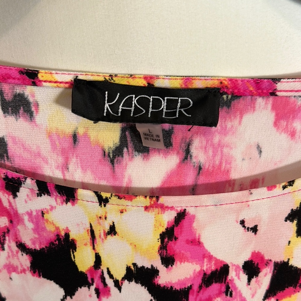 Kasper Women's Floral Top - Pink Multi - Picture 3 of 8